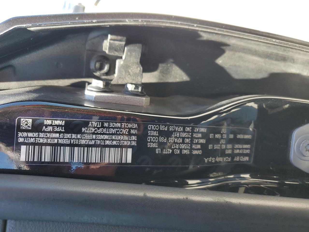 2016 Jeep Renegade Latitude VIN: ZACCJABT9GPC42734 Lot: 59287714