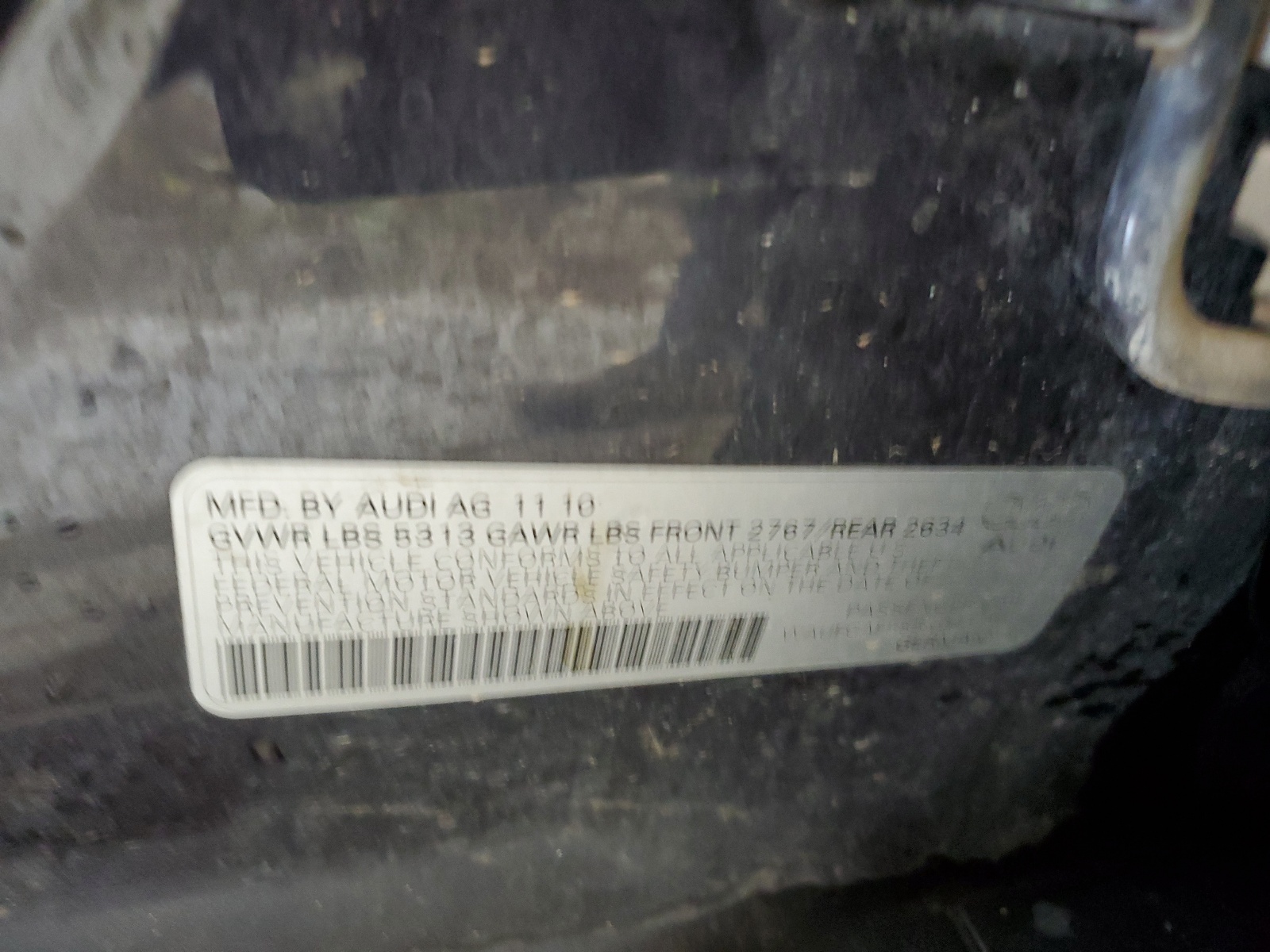 WAUFGAFB8BN043797 2011 Audi A6 Premium Plus