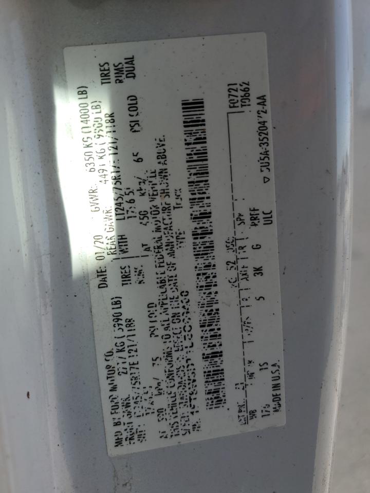 2020 Ford F350 Super Duty VIN: 1FT8W3DT1LEC69400 Lot: 57734694