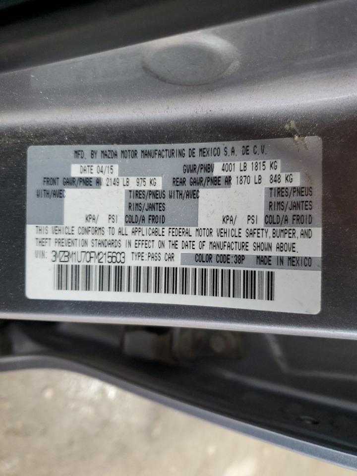 2015 Mazda 3 Sport VIN: 3MZBM1U70FM215603 Lot: 60066784