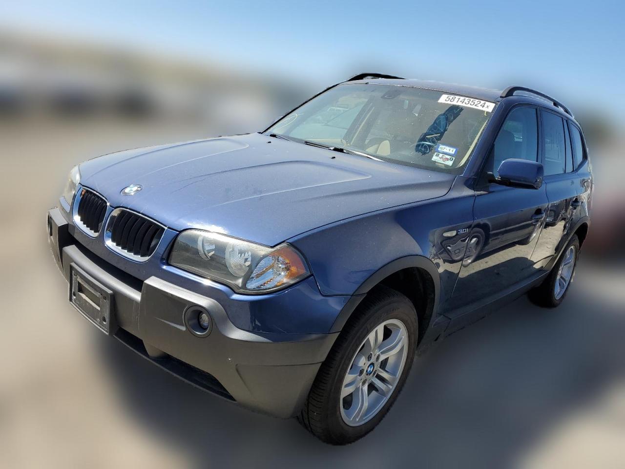 2005 BMW X3 3.0I VIN: WBXPA93455WD15241 Lot: 58143524