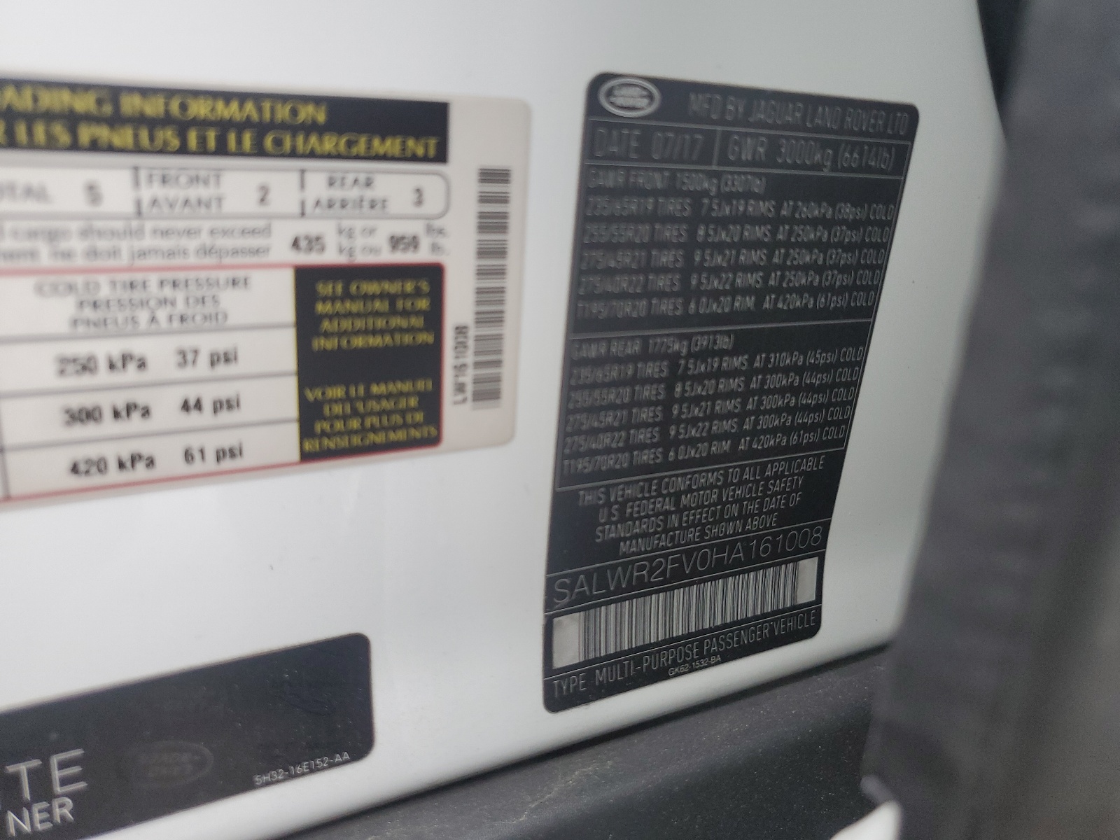 SALWR2FV0HA161008 2017 Land Rover Range Rover Sport Hse