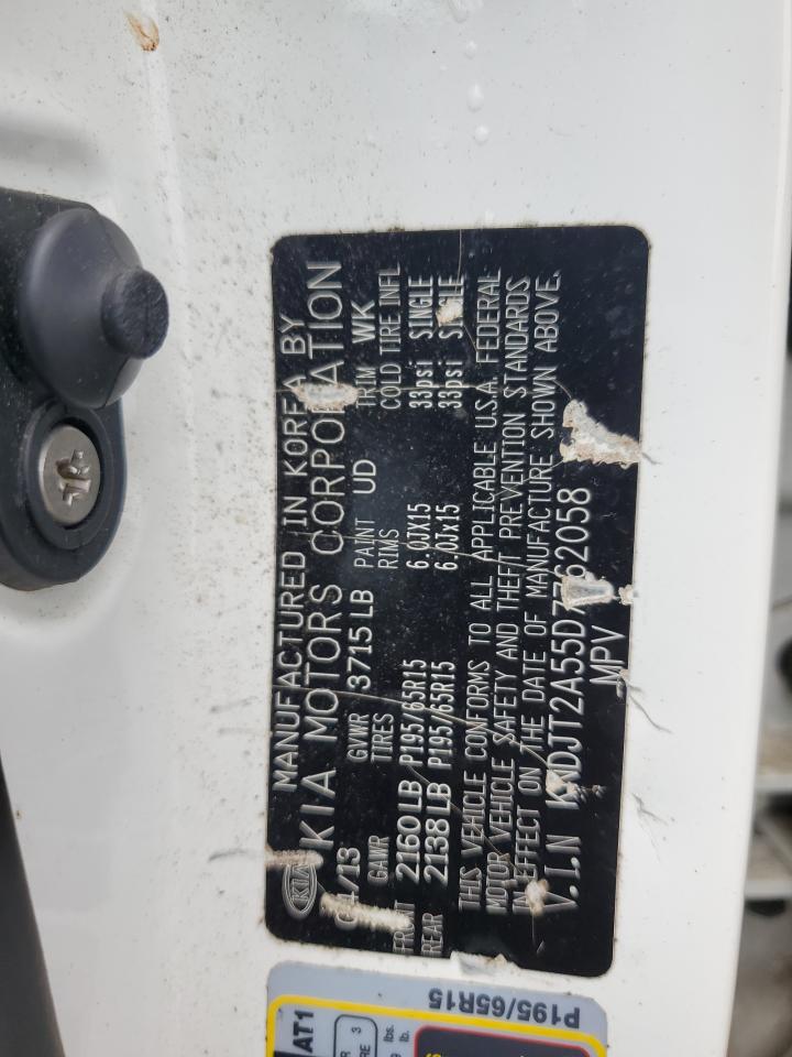 2013 Kia Soul VIN: KNDJT2A55D7762058 Lot: 57477754