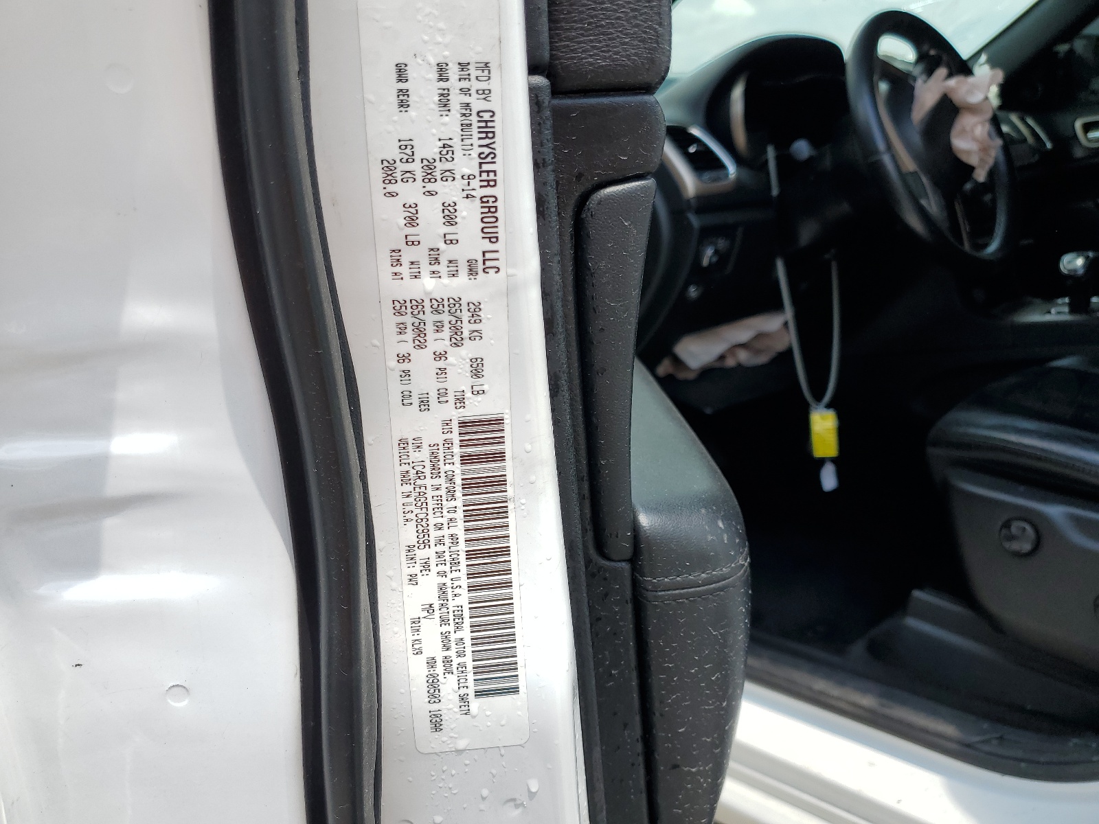 1C4RJEAG5FC629595 2015 Jeep Grand Cherokee Laredo