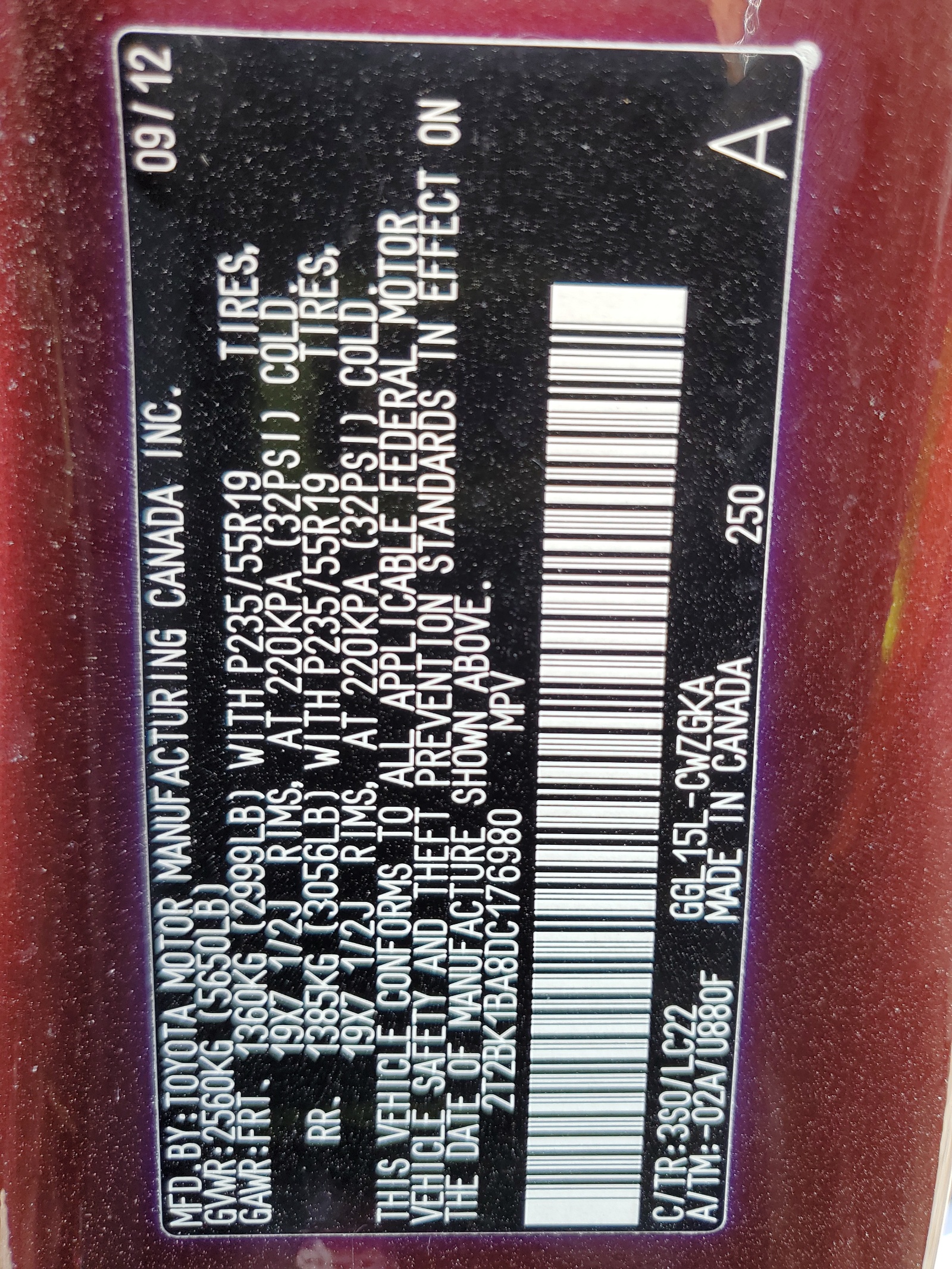 2T2BK1BA8DC176980 2013 Lexus Rx 350 Base