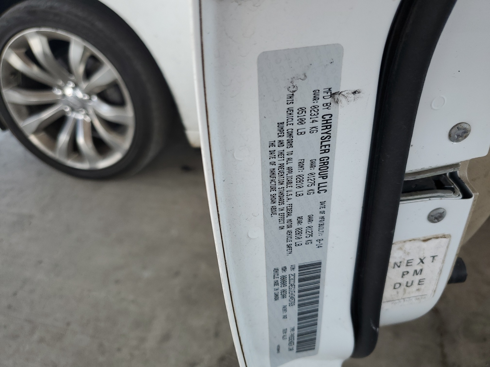 2C3CCAEG1EH345769 2014 Chrysler 300C