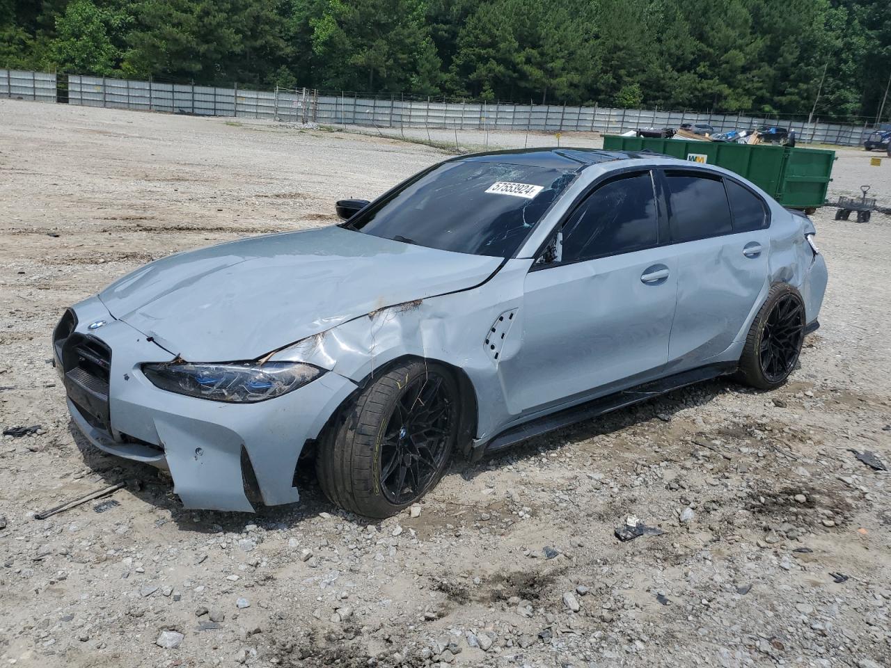 2022 BMW M3 Competition VIN: WBS33AY08NFM43637 Lot: 57553924