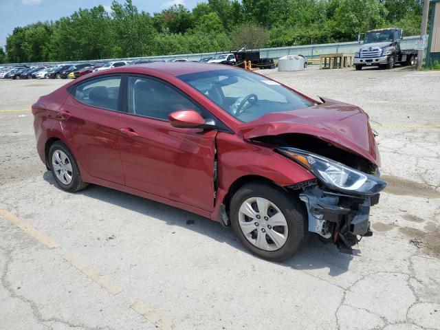  HYUNDAI ELANTRA 2016 Красный
