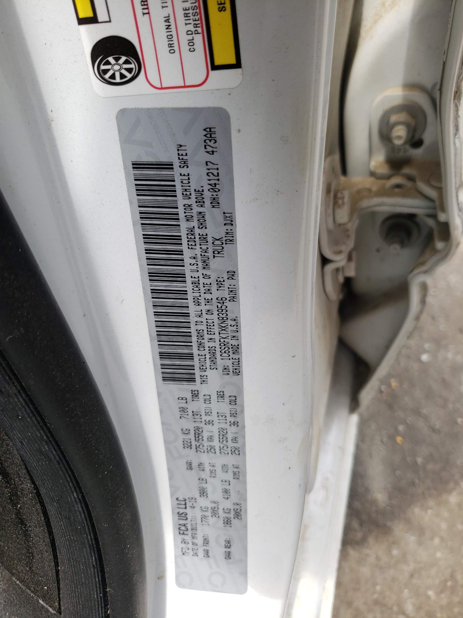 1C6SRFKTXKN839546 2019 Ram 1500 Longhorn