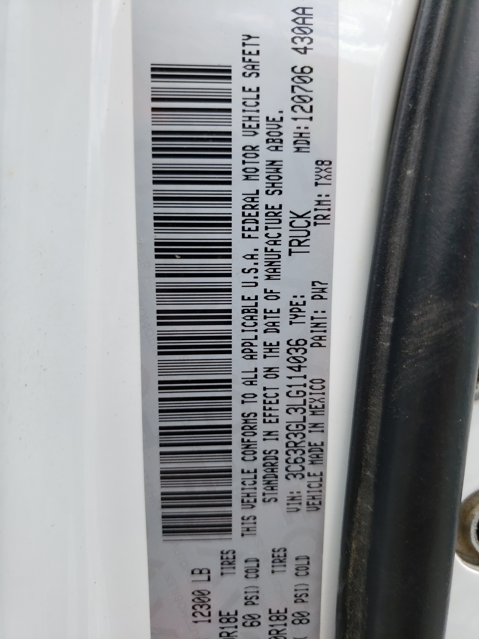 3C63R3GL3LG114036 2020 Ram 3500 Tradesman