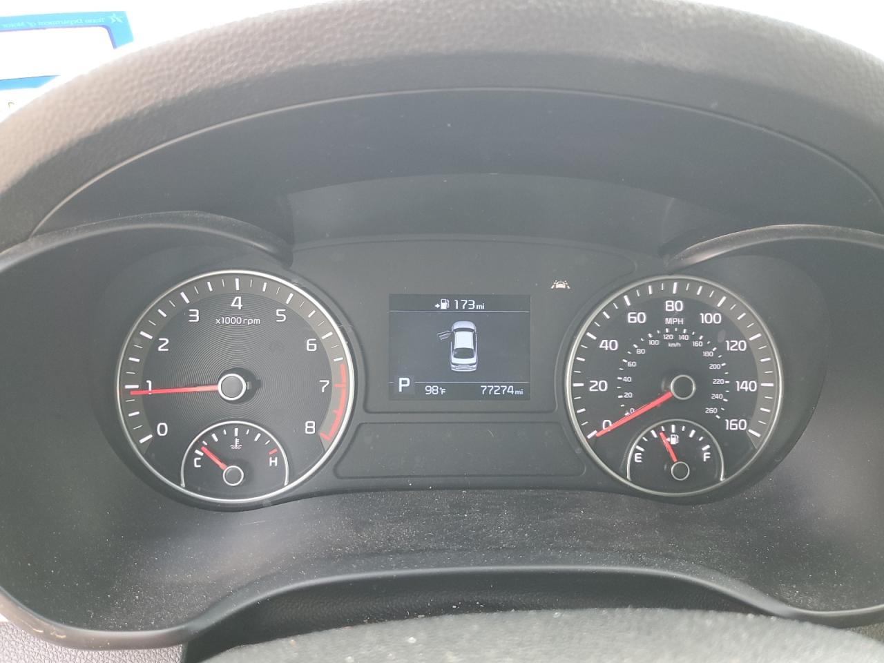 2019 Kia Optima Lx VIN: 5XXGT4L38KG327539 Lot: 58507034