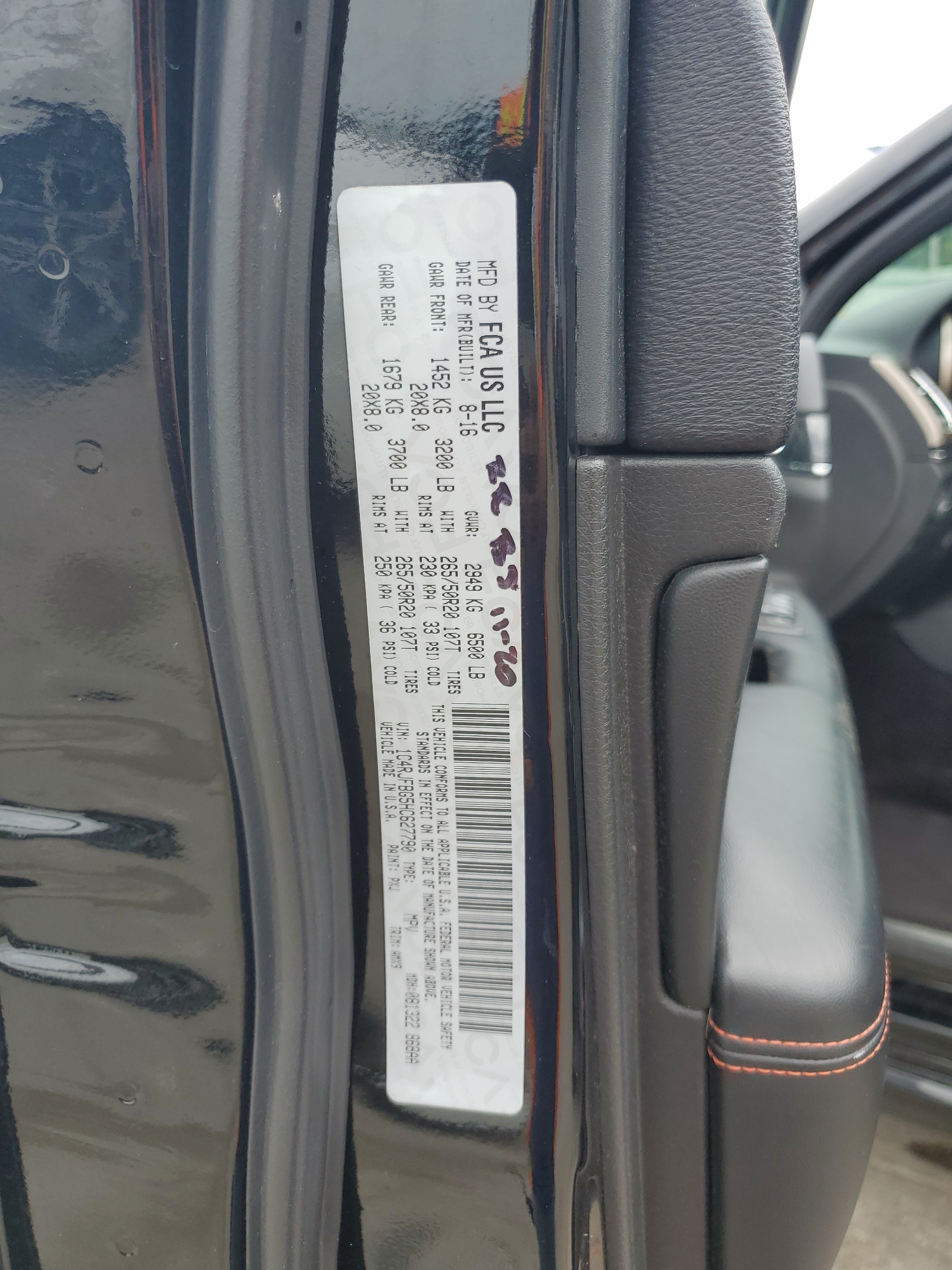 1C4RJFBG5HC627790 2017 Jeep Grand Cherokee Limited