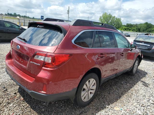  SUBARU OUTBACK 2015 Czerwony