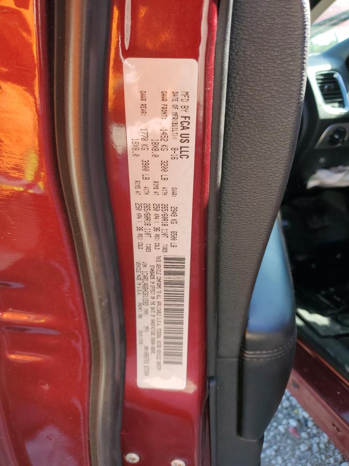 2017 Dodge Durango Sxt VIN: 1C4RDJAG6HC611593 Lot: 57947834