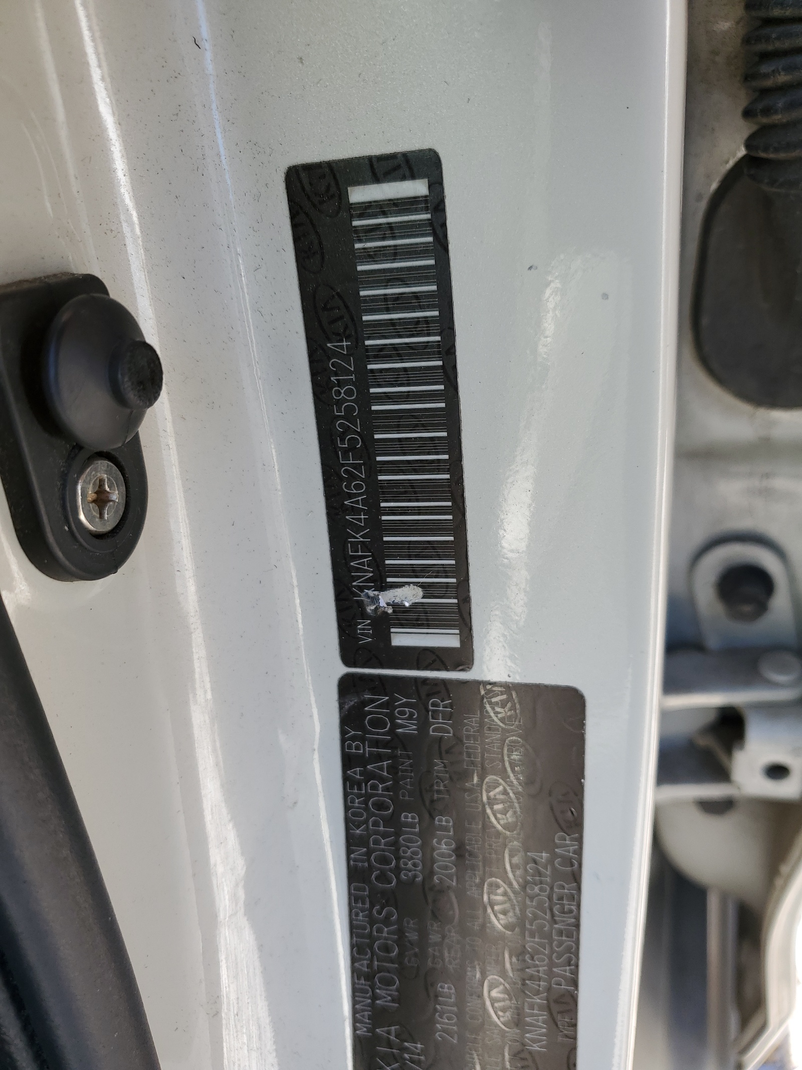 KNAFK4A62F5258124 2015 Kia Forte Lx