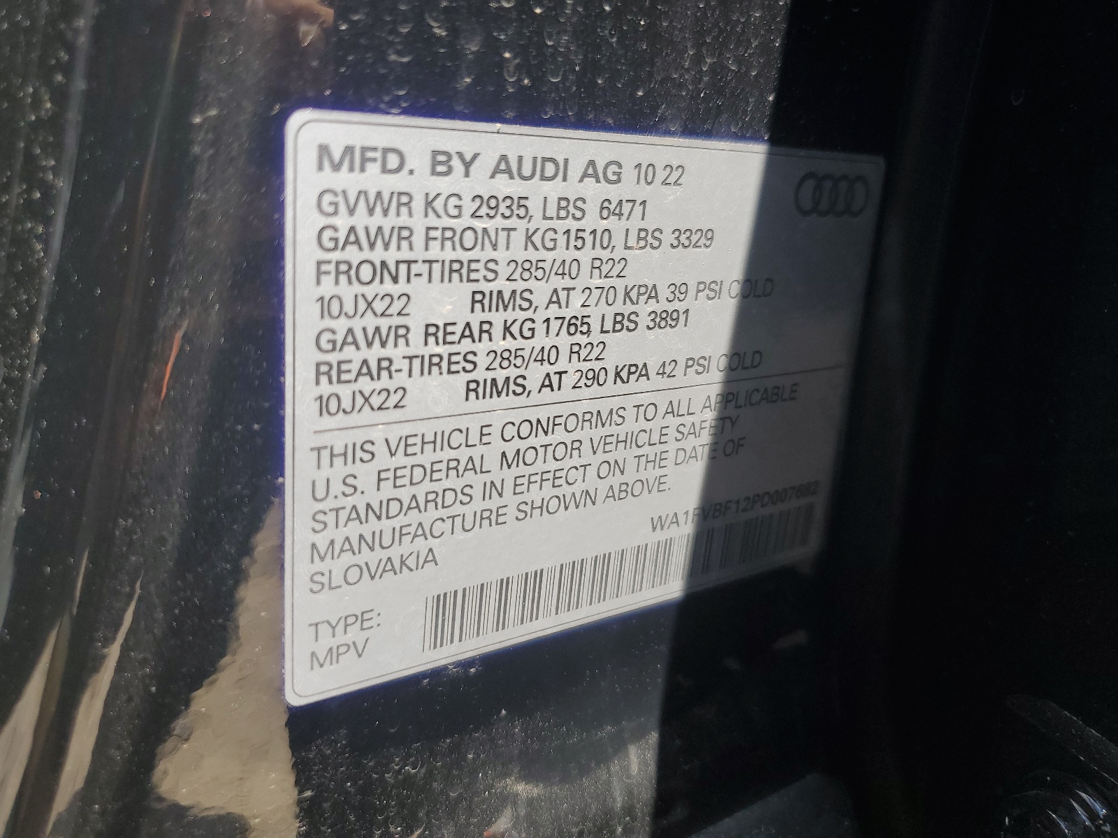 WA1FVBF12PD007682 2023 Audi Q8 Prestige S-Line