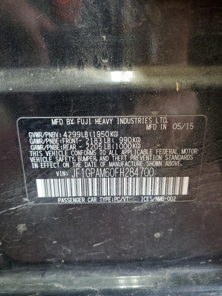 2015 Subaru Impreza Limited VIN: JF1GPAM60FH284700 Lot: 60572524