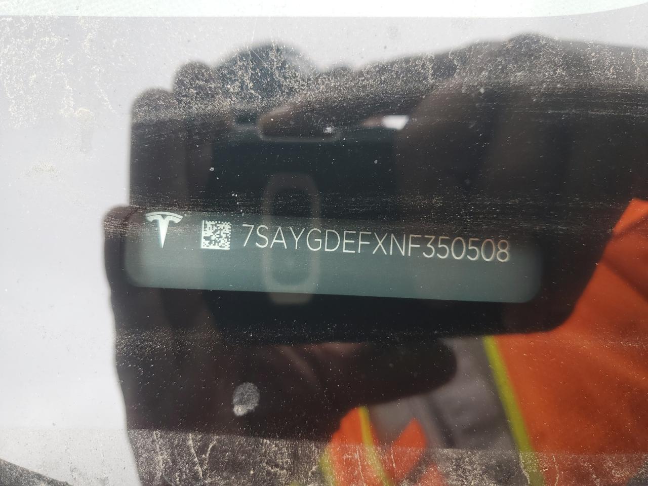 2022 Tesla Model Y VIN: 7SAYGDEFXNF350508 Lot: 57342724