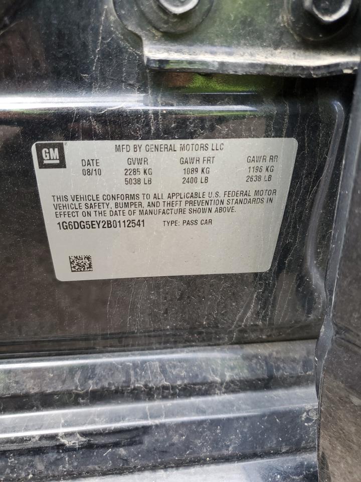 2011 Cadillac Cts Luxury Collection VIN: 1G6DG5EY2B0112541 Lot: 60893404