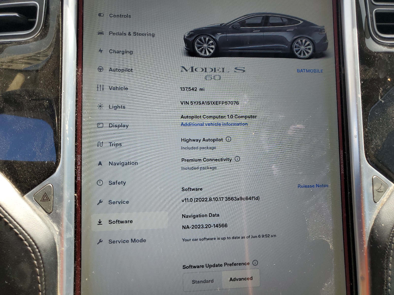 5YJSA1S1XEFP57076 2014 Tesla Model S