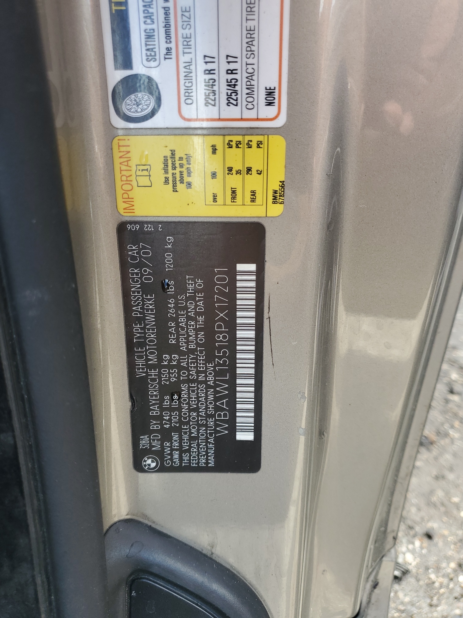 WBAWL13518PX17201 2008 BMW 328 I