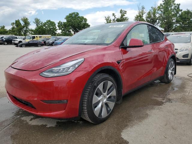  TESLA MODEL Y 2021 Красный