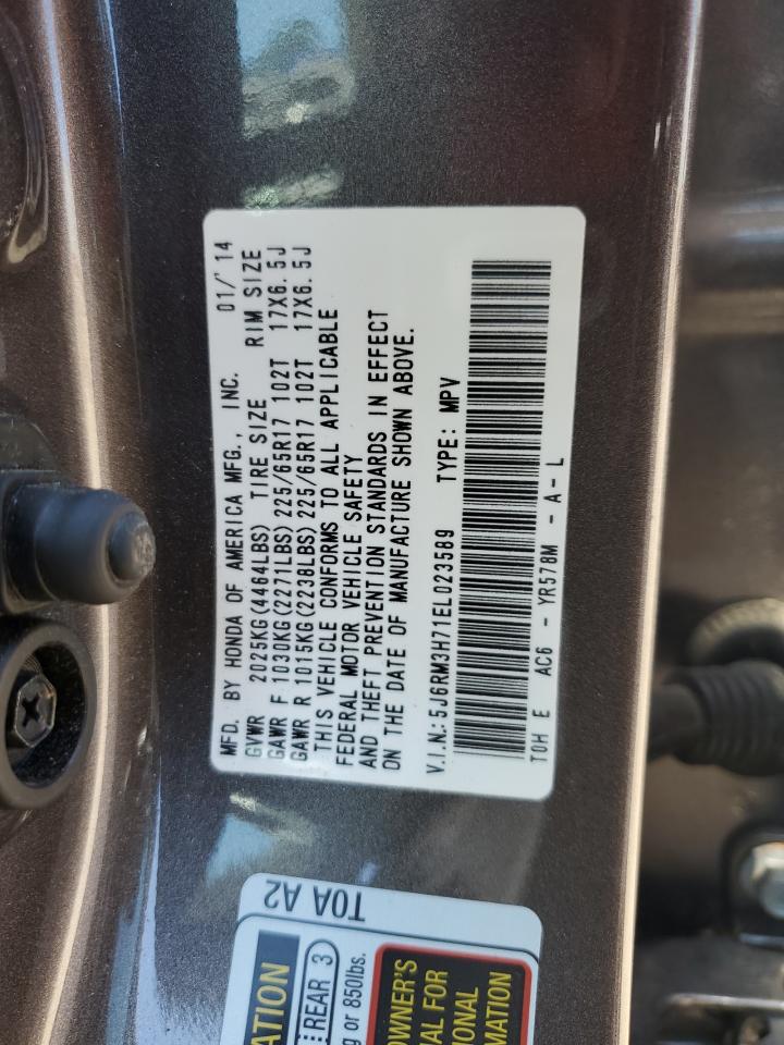 5J6RM3H71EL023589 2014 Honda Cr-V Exl