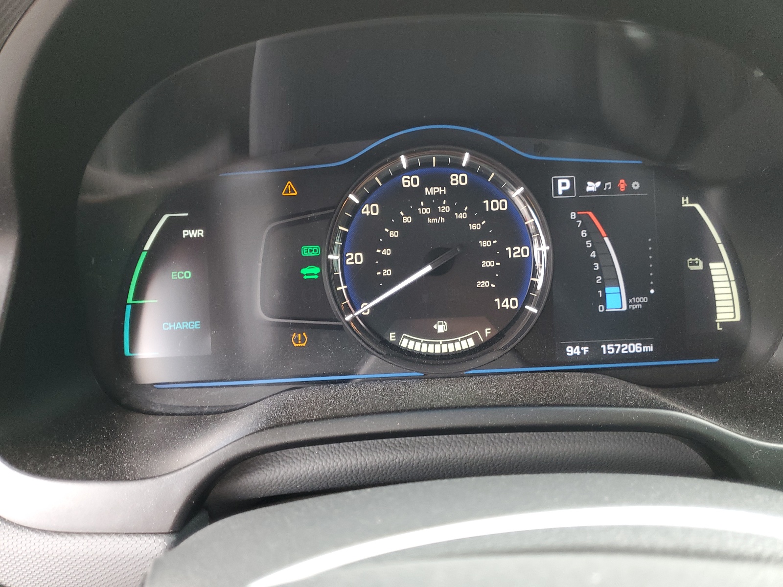 KMHC65LC1KU179896 2019 Hyundai Ioniq Blue