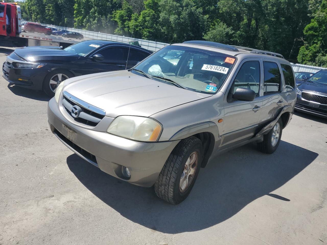 2002 Mazda Tribute Lx na sprzedaż w Glassboro, NJ - Side