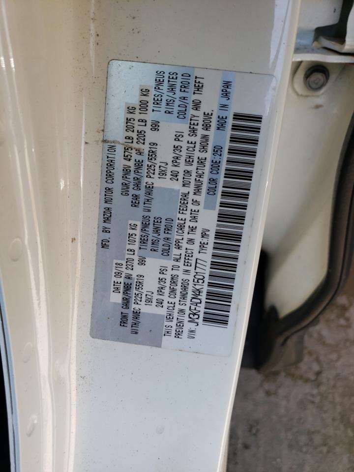 2019 Mazda Cx-5 Grand Touring VIN: JM3KFADM4K1501777 Lot: 60035934