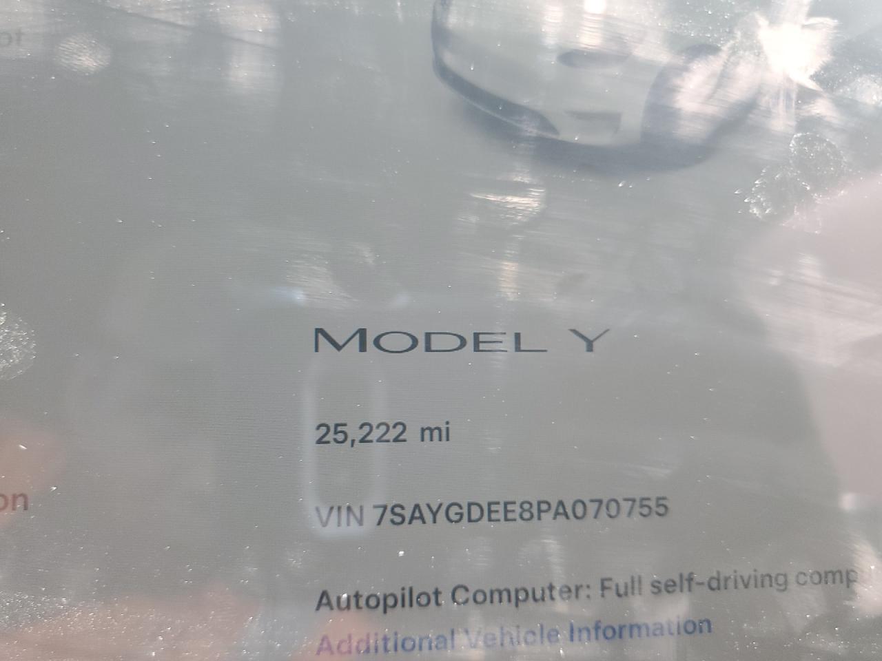 7SAYGDEE8PA070755 2023 Tesla Model Y