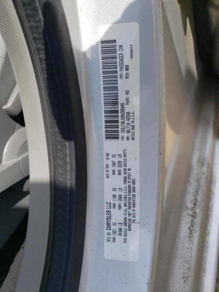 2008 Dodge Avenger Se VIN: 1B3LC46JX8N286046 Lot: 59645744