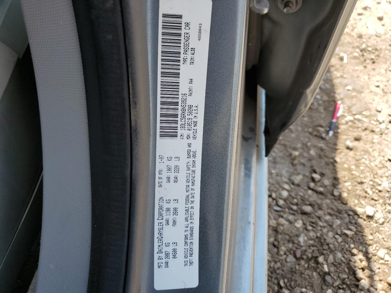 2008 Dodge Avenger Sxt VIN: 1B3LC56RX8N539216 Lot: 59839734