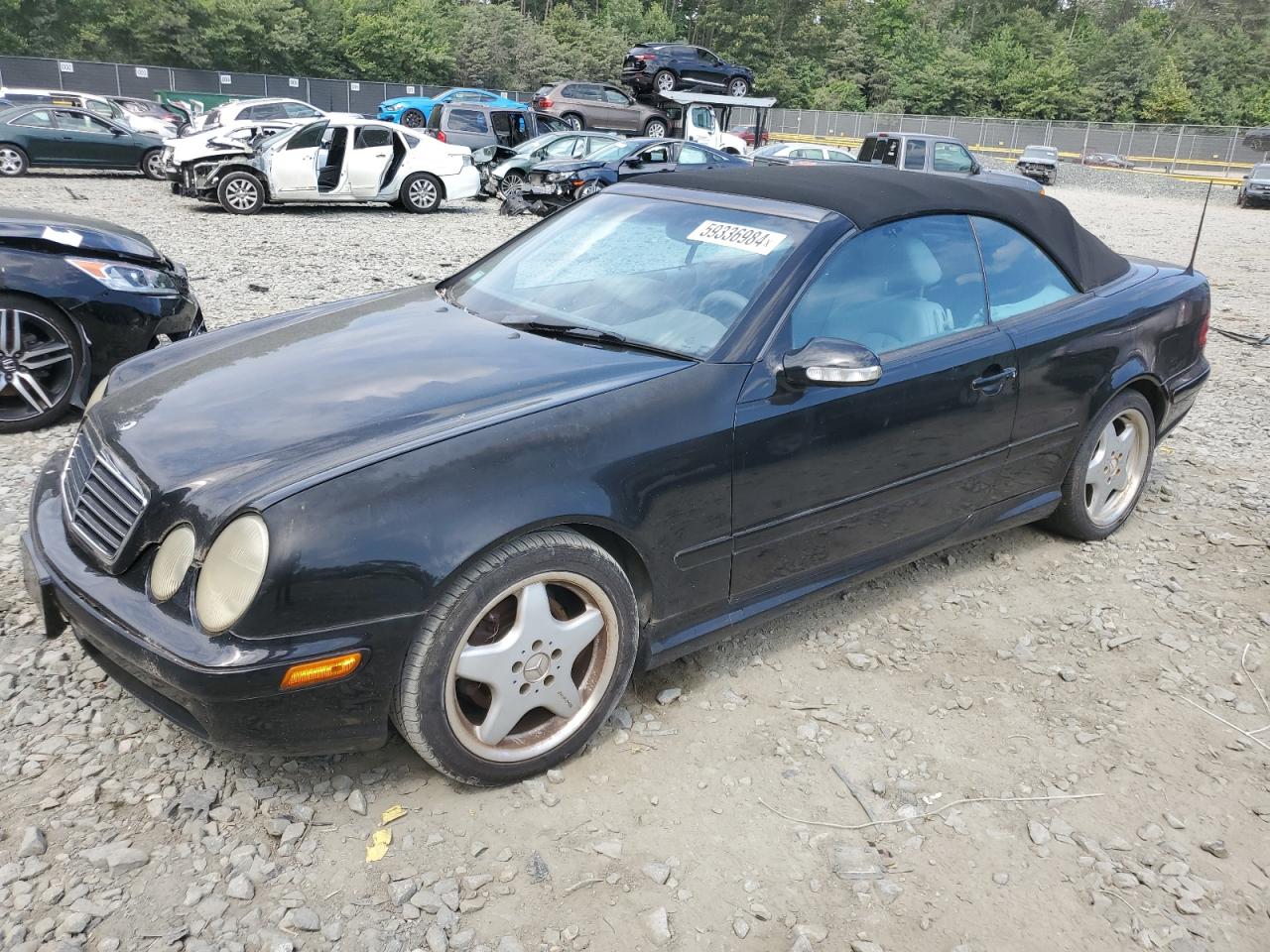 2001 Mercedes-Benz Clk 430 VIN: WDBLK70G21T080283 Lot: 59336984