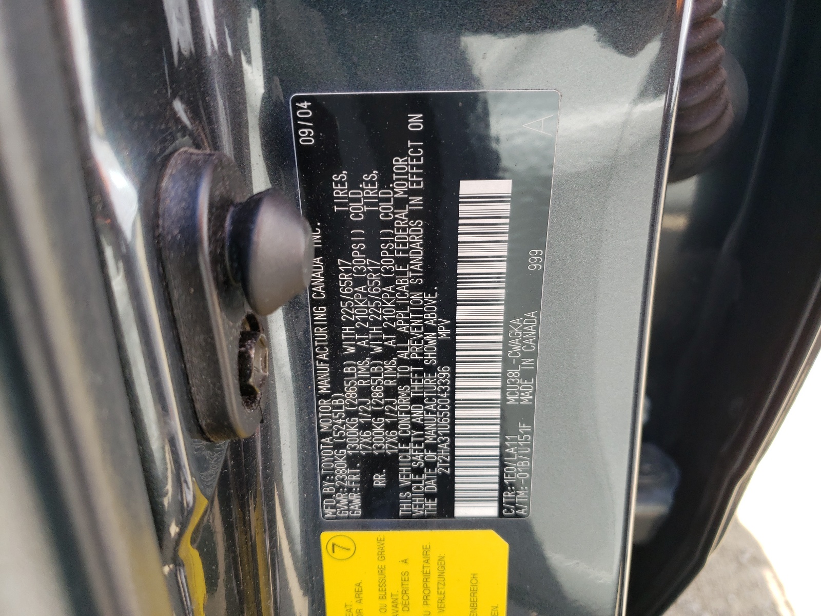 2T2HA31U65C043396 2005 Lexus Rx 330