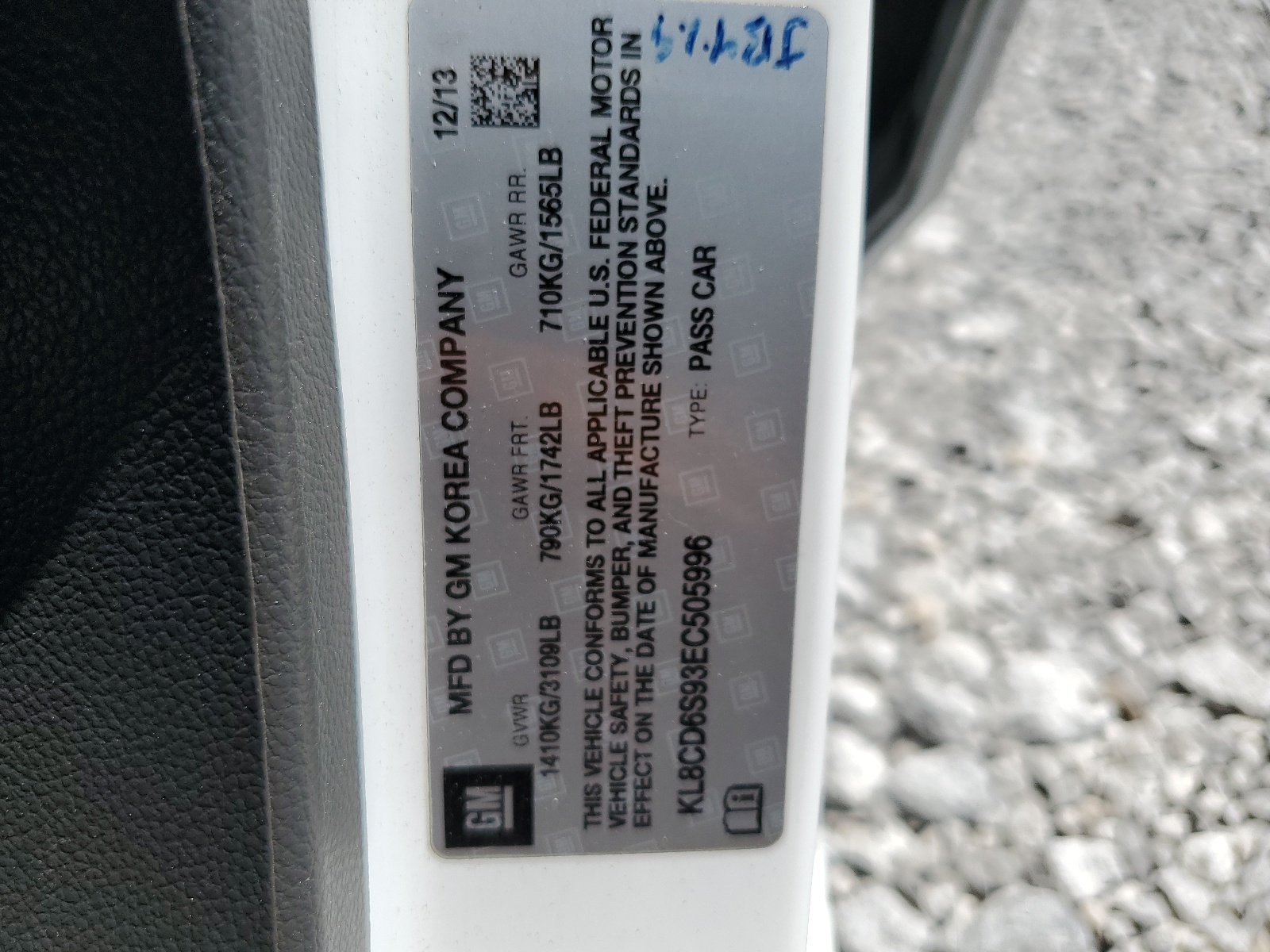 KL8CD6S93EC505996 2014 Chevrolet Spark 1Lt