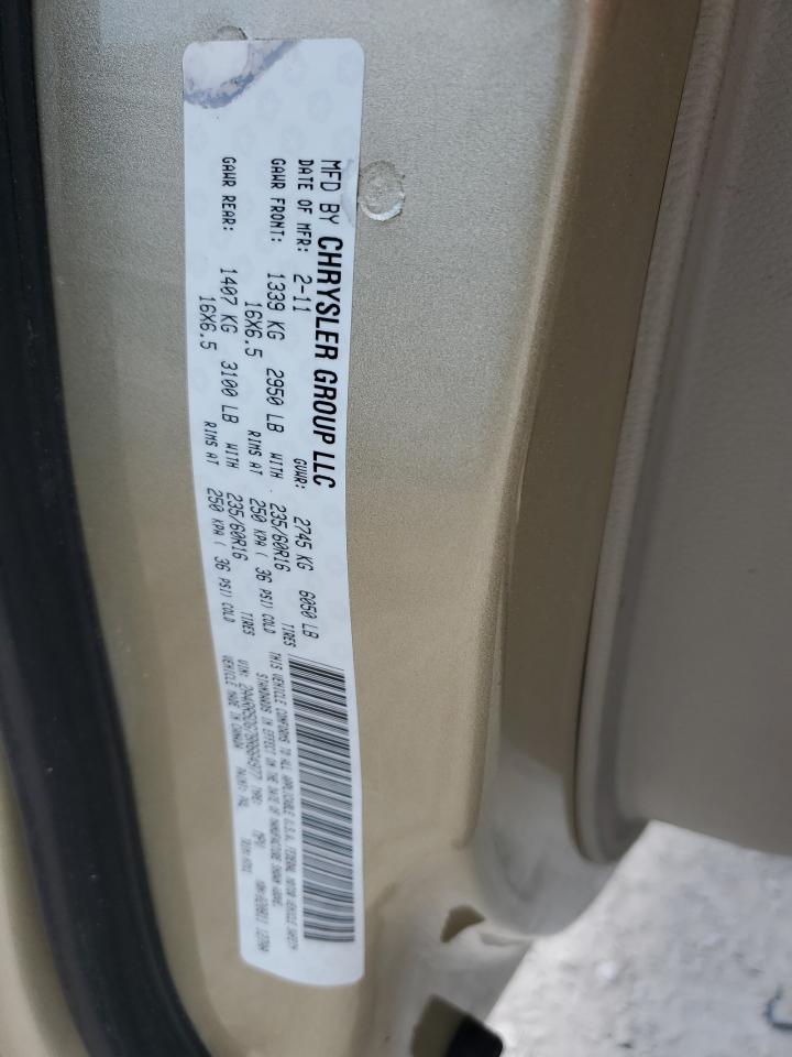 2011 Chrysler Town & Country Touring VIN: 2A4RR5DG7BR664977 Lot: 59073724