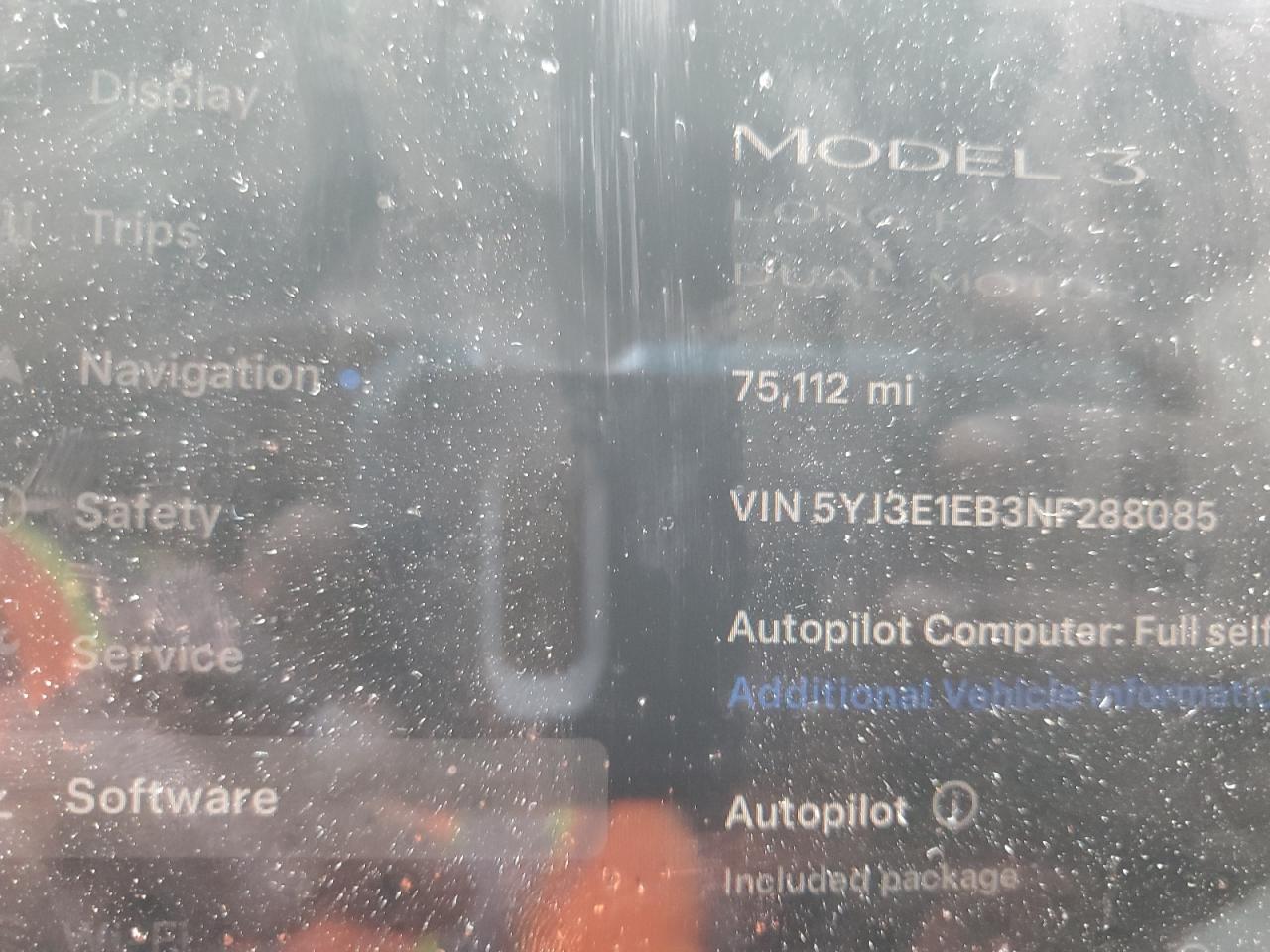 2022 Tesla Model 3 VIN: 5YJ3E1EB3NF288085 Lot: 59407584