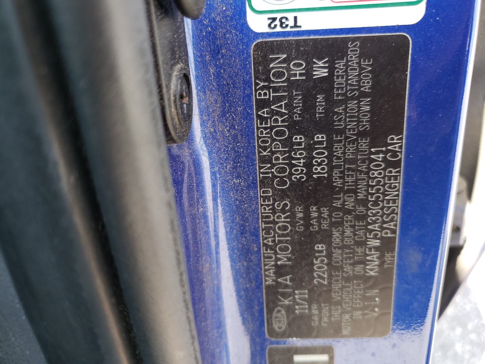 KNAFW5A33C5558041 2012 Kia Forte Sx