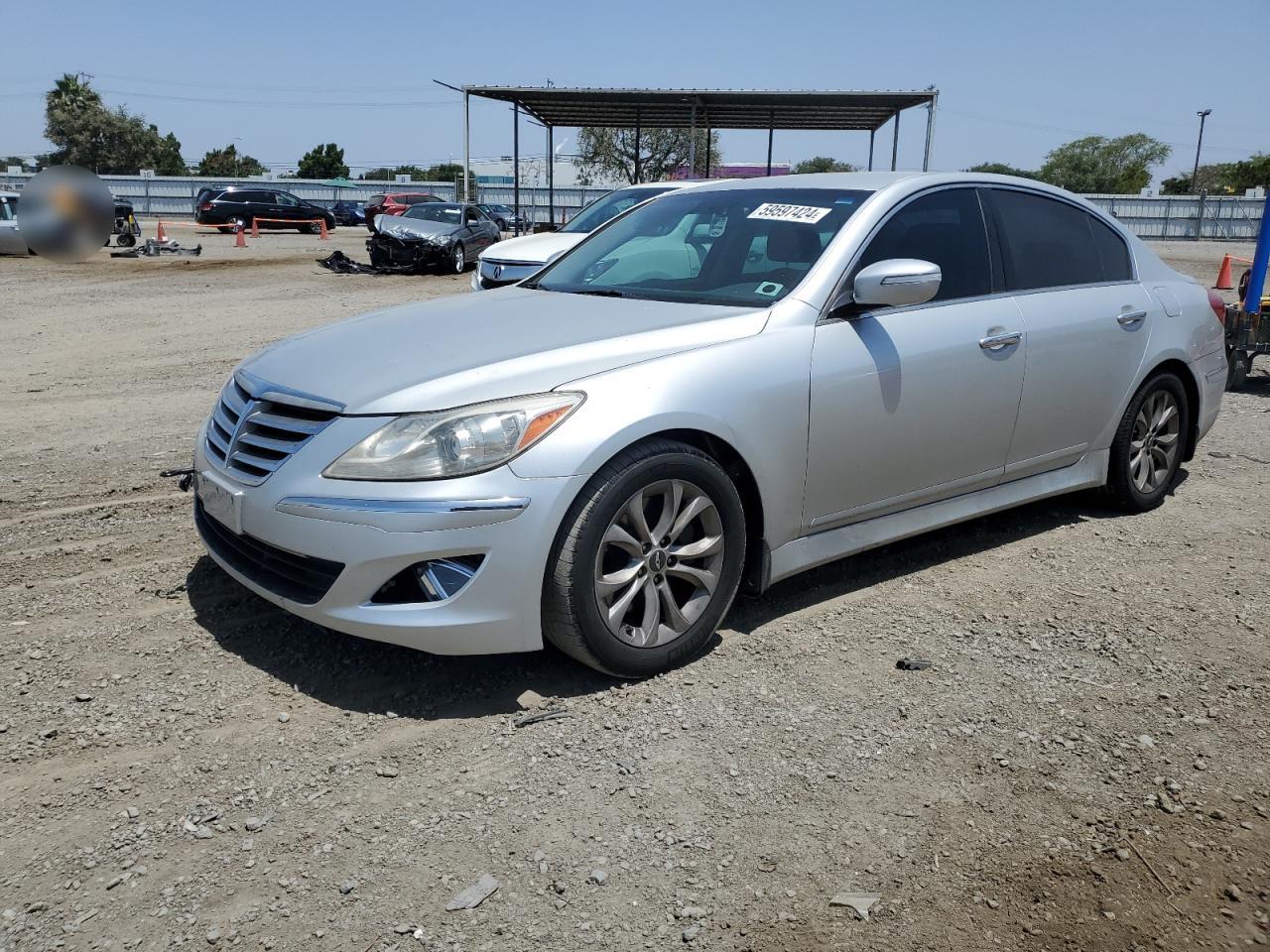 2012 Hyundai Genesis 3.8L VIN: KMHGC4DD1CU192340 Lot: 59597424