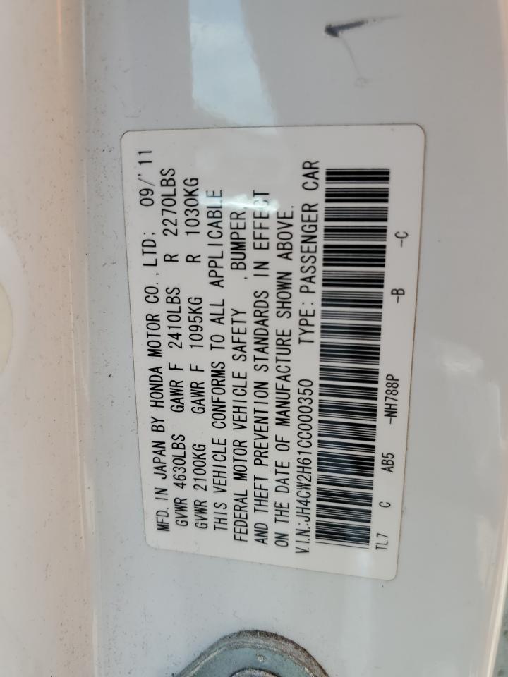 JH4CW2H61CC000350 2012 Acura Tsx Tech