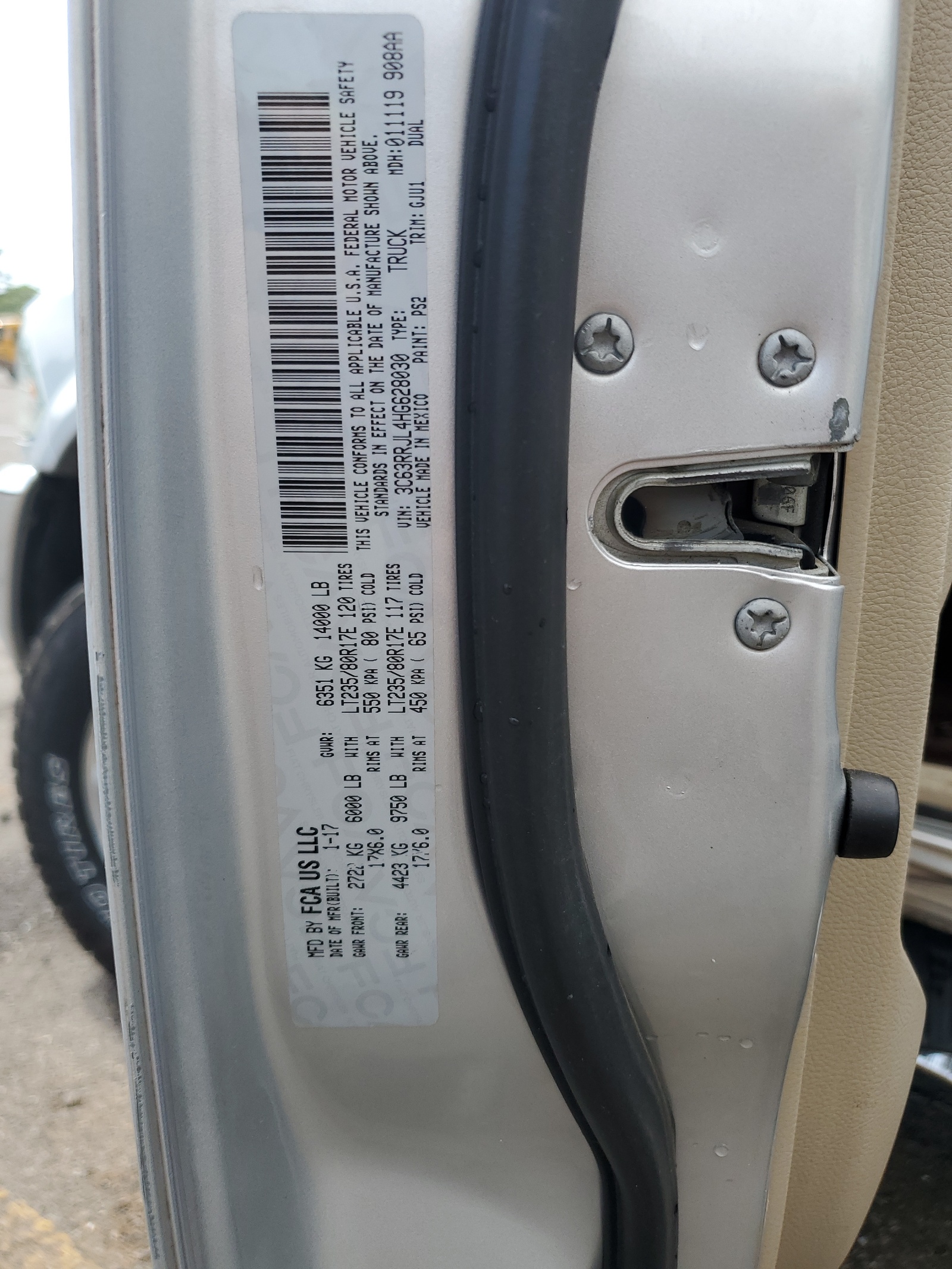 3C63RRJL4HG628030 2017 Ram 3500 Laramie