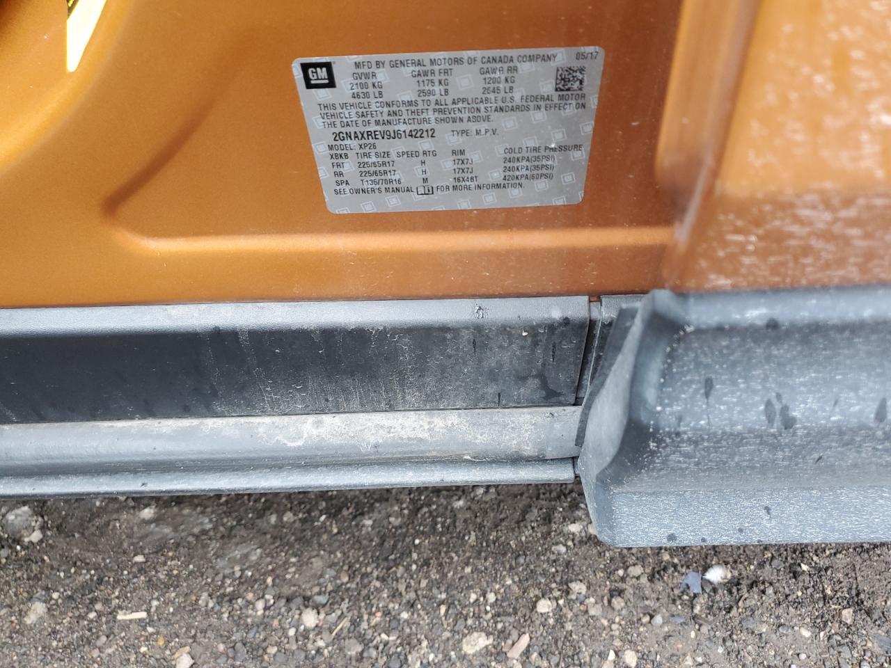 2018 Chevrolet Equinox Ls VIN: 2GNAXREV9J6142212 Lot: 82137634