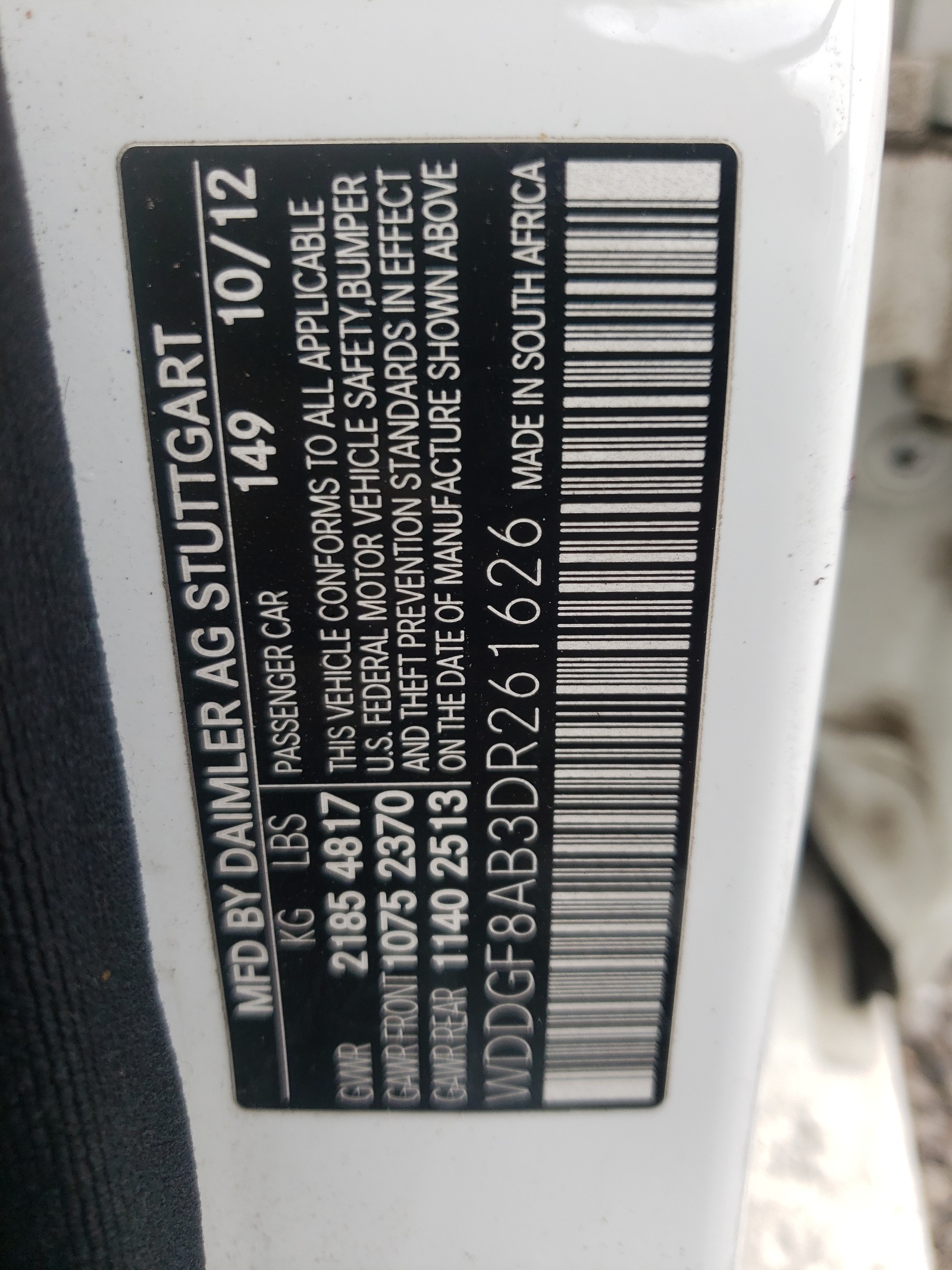 WDDGF8AB3DR261626 2013 Mercedes-Benz C 300 4Matic