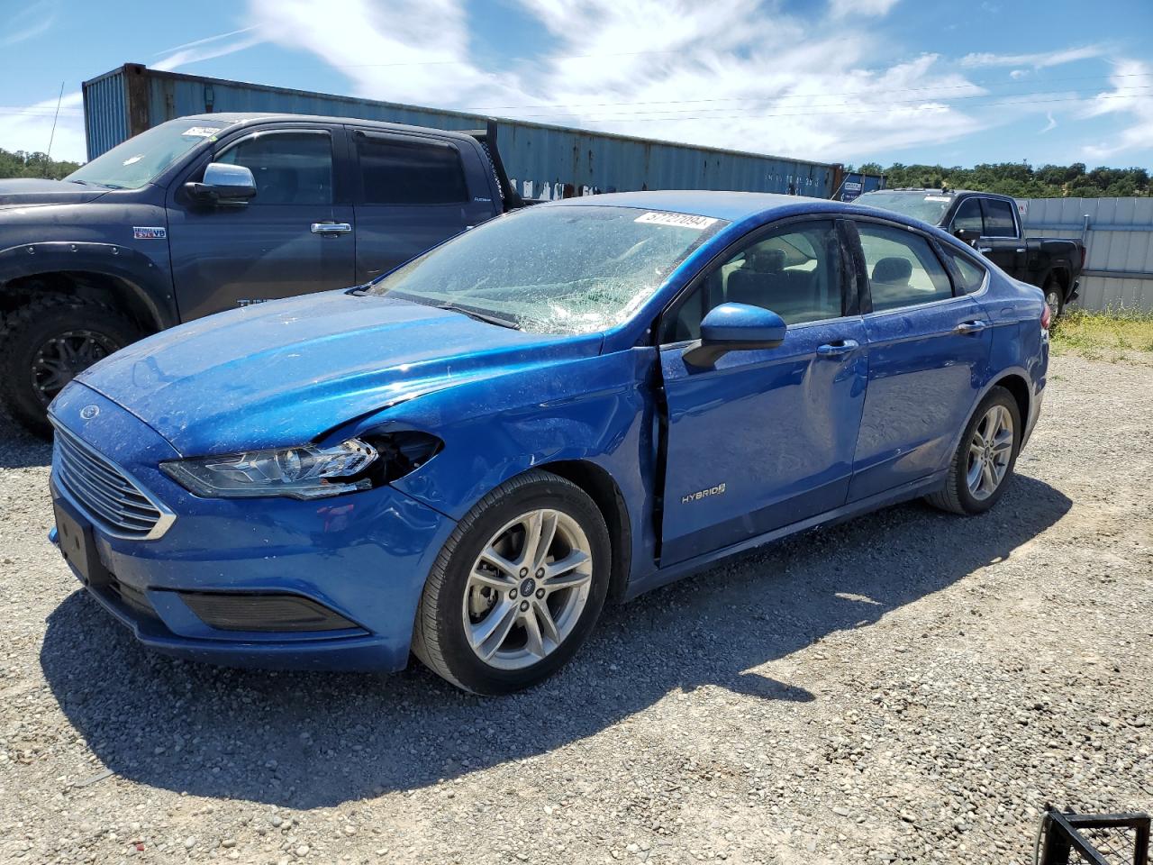 2018 Ford Fusion Se Hybrid VIN: 3FA6P0LU7JR170464 Lot: 57727094