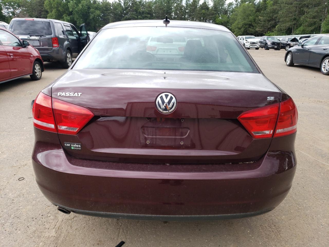 2013 Volkswagen Passat Se VIN: 1VWBP7A32DC084748 Lot: 57871424