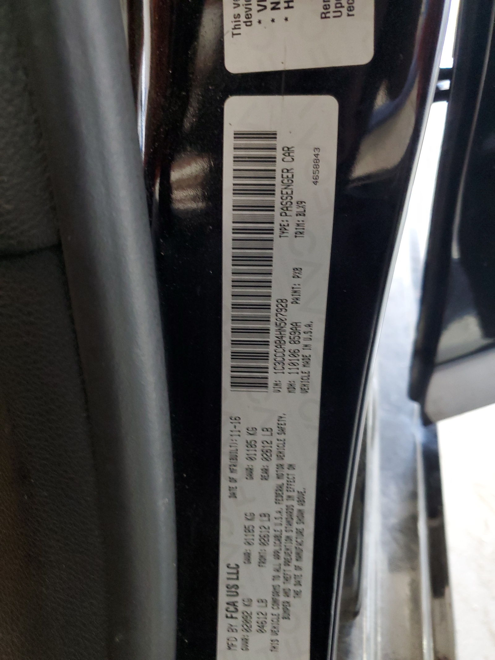 1C3CCCAB4HN507928 2017 Chrysler 200 Limited