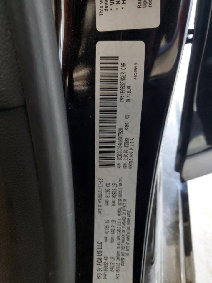 2017 Chrysler 200 Limited VIN: 1C3CCCAB4HN507928 Lot: 59361724