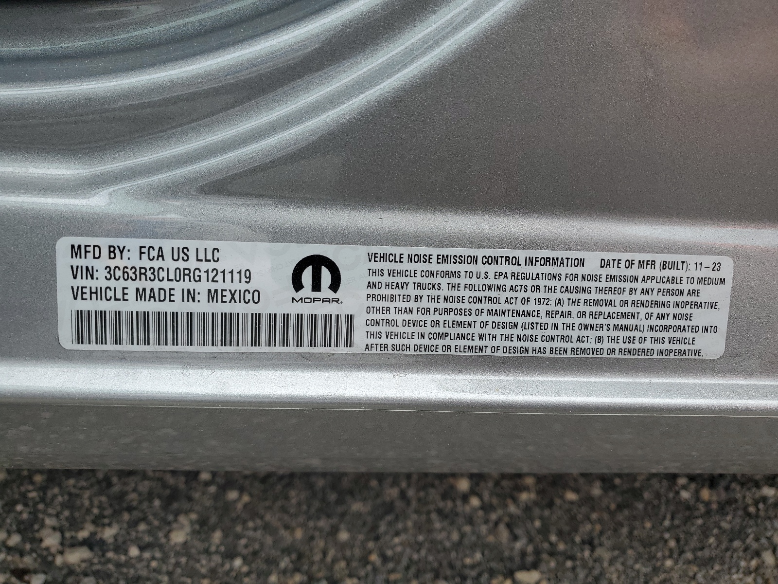 3C63R3CL0RG121119 2024 Ram 3500 Tradesman