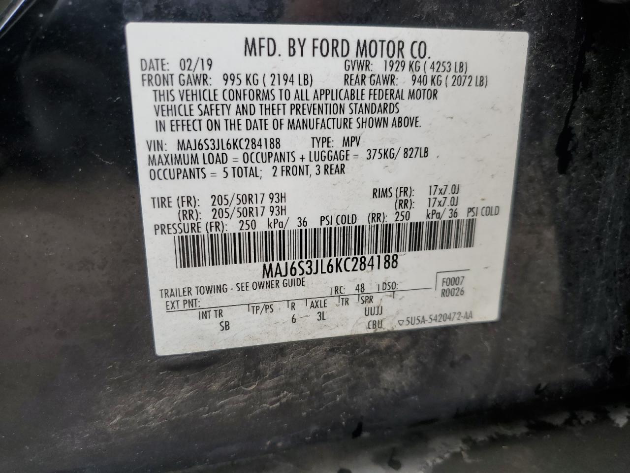 2019 Ford EcoSport - Image 13
